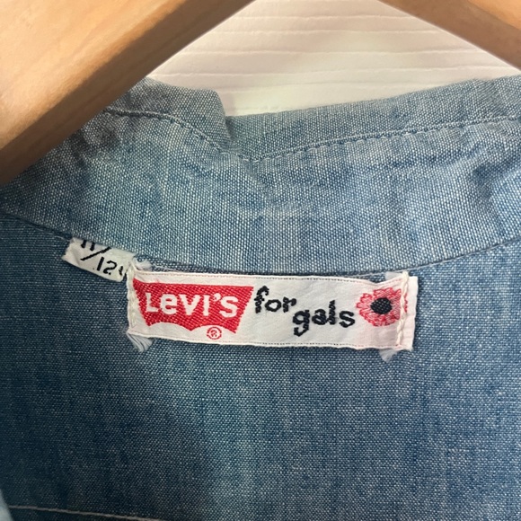 Very Rare 70s Vintage Levi’s For Gals Snap Front Denim Shirt - Picture 3 of 6